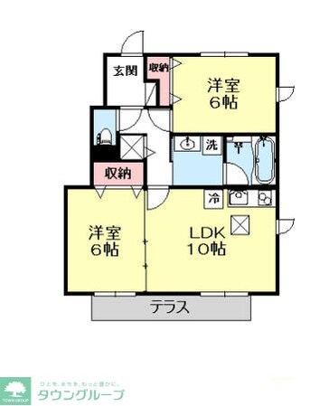 コモレビ大蔵 B棟の物件間取画像